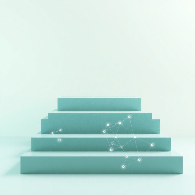 Abstract stone-mint pricing tiers graphic